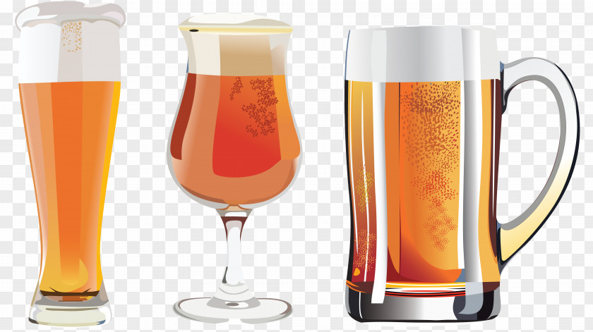 Three Cups Of Beer To Pull The Picture Glassware Cocktail Clip Art PNG