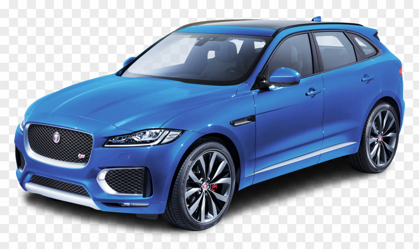 Blue Jaguar F PACE Side View Car 2018 F-PACE 2017 First Edition Sport Utility Vehicle PNG