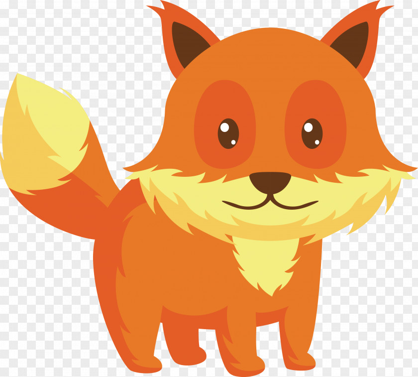 Daomeng Cartoon Small Fox Red Dog Whiskers PNG