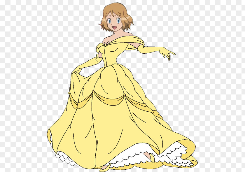 Disney Princess Belle Ariel Tiana Rapunzel Illustration PNG