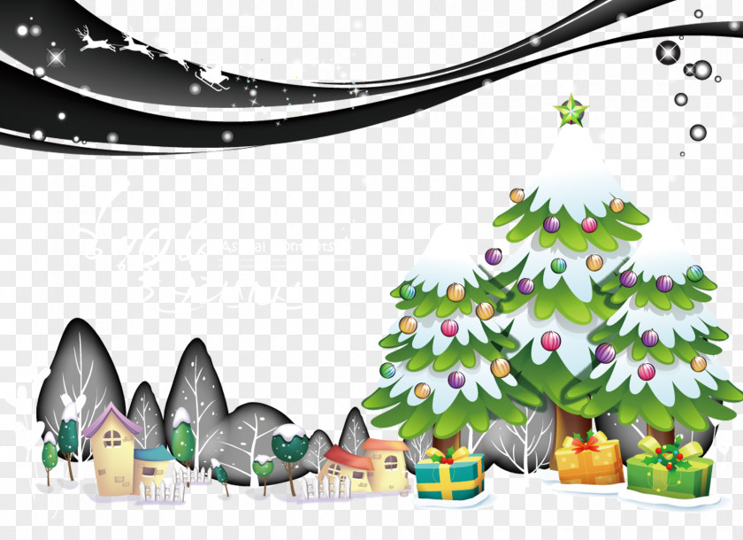 Creative Christmas Tree Gift PNG
