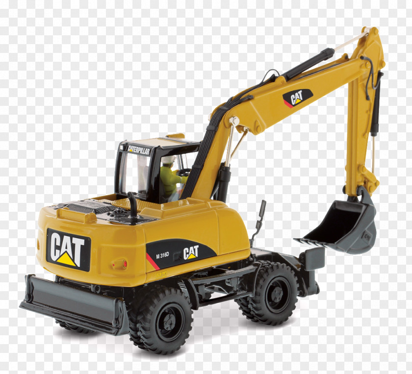 Excavator Caterpillar Inc. Die-cast Toy Loader Heavy Machinery PNG
