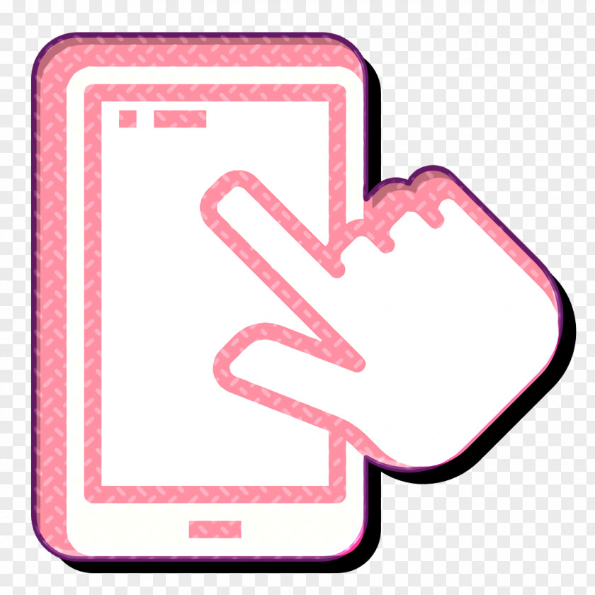 Hand Gesture Icon Smartphone Shopping PNG