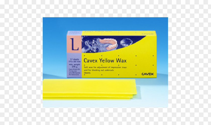 Yaprak Yellow Dentistry Wax Dentures PNG