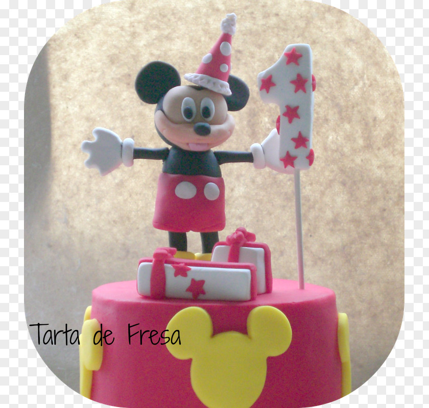 Birthday Cake Decorating Figurine Pink M PNG
