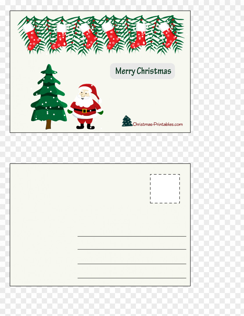Christmas Tree Santa Claus Ornament Paper PNG