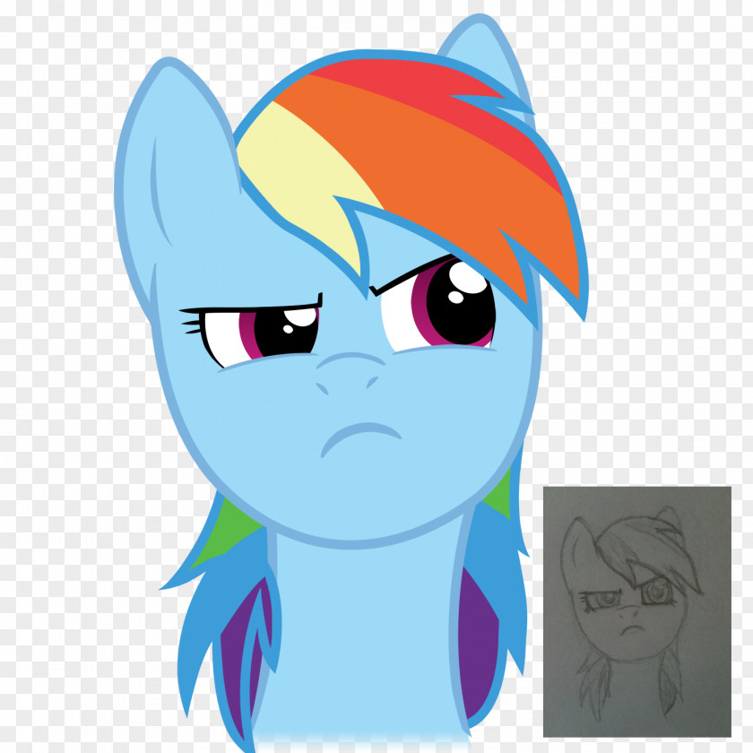 Eye Pony Rainbow Dash Blue PNG
