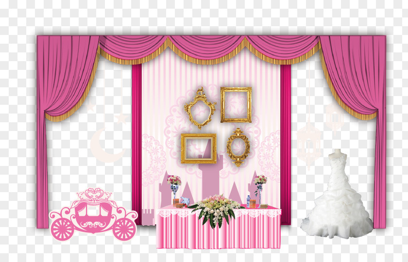 Romantic Wedding Arrangement Marriage PNG