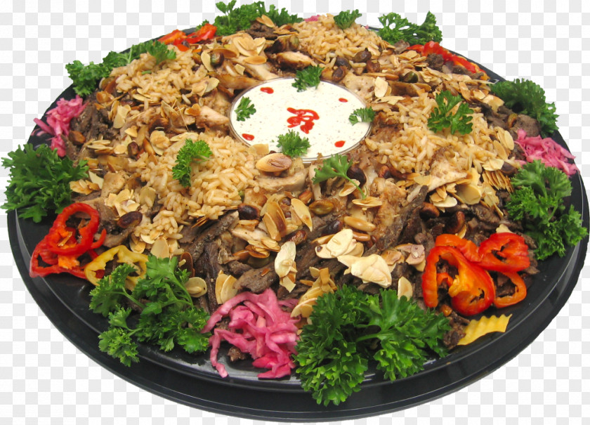 Chicken Rice Vegetarian Cuisine Middle Eastern Stuffing Platter Pita PNG