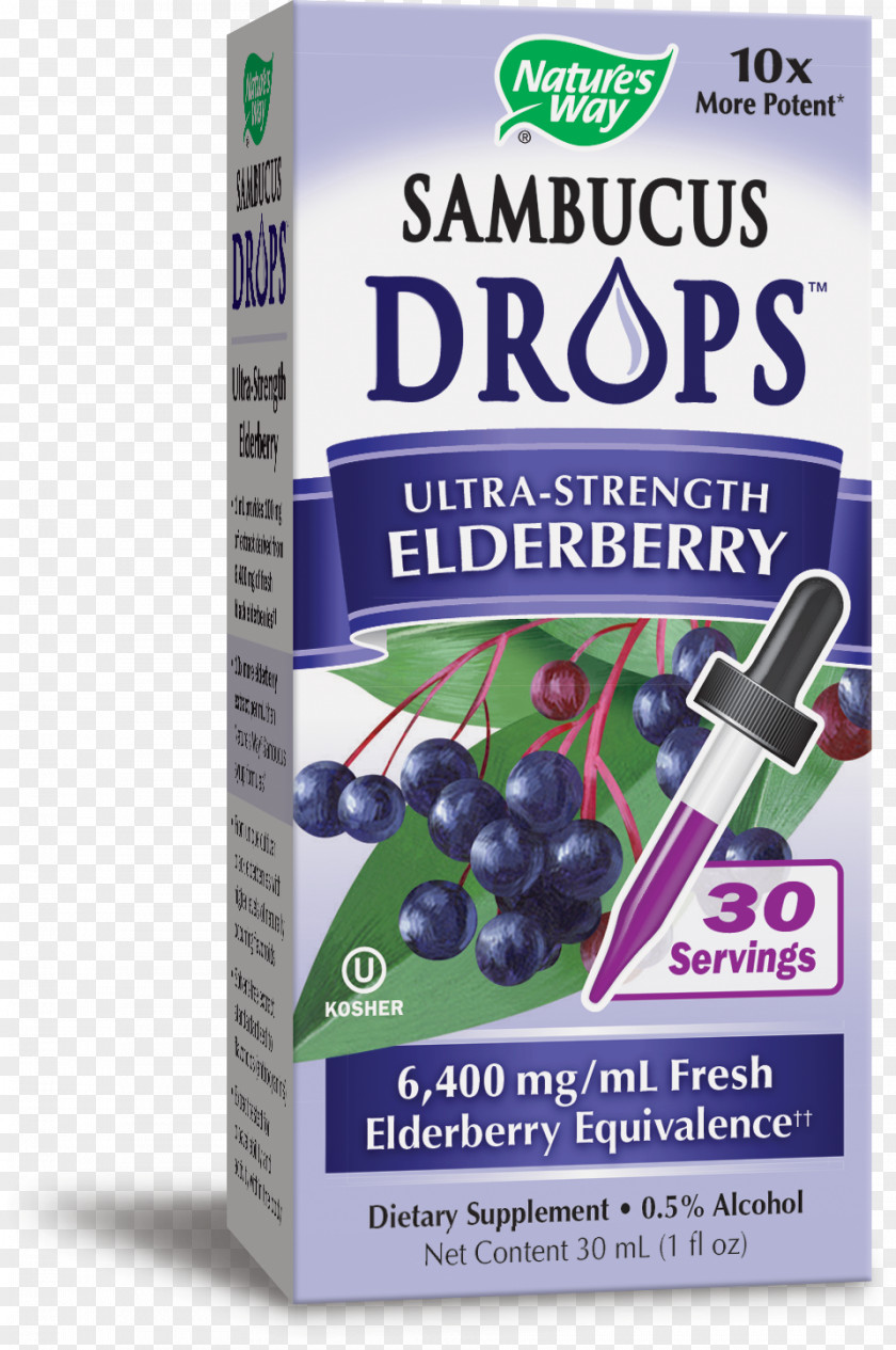 Drop Fluid Ounce Elderberry Dietary Supplement PNG