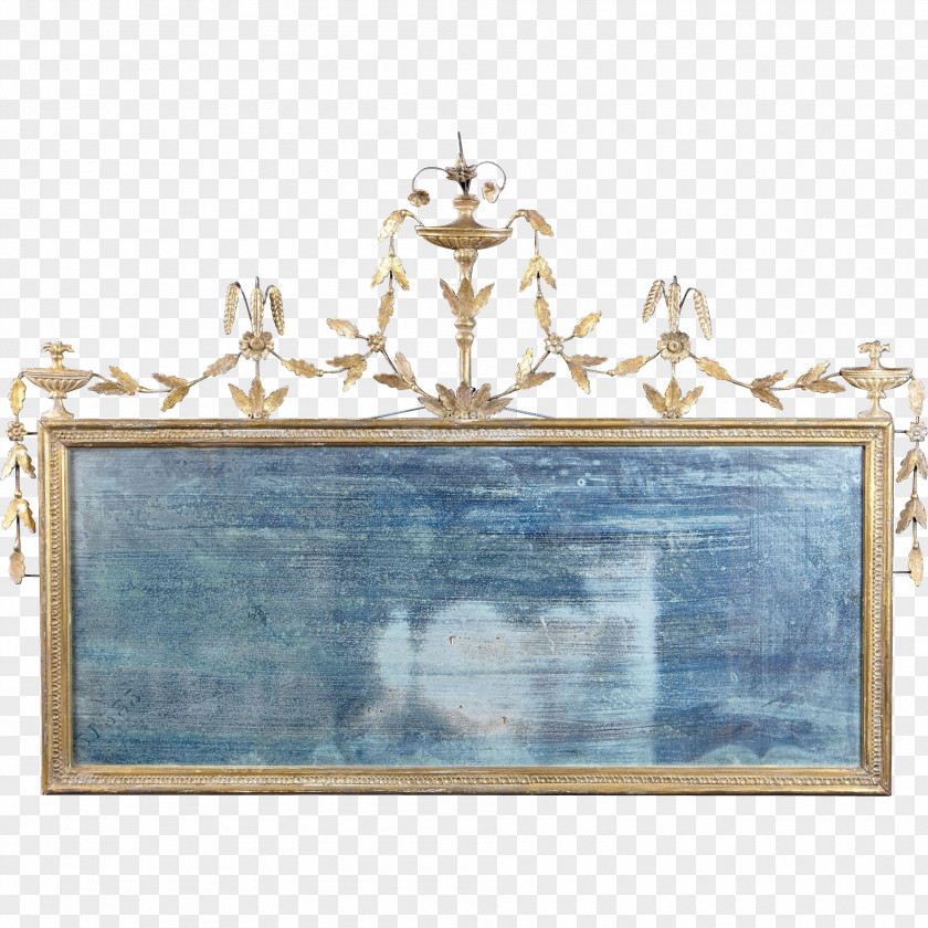 Table 18th Century Antique Georgian Era Mirror PNG