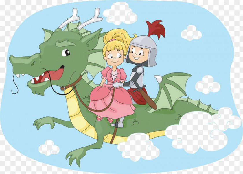 Cartoon Princess Prince Dinosaur Royalty-free Illustration PNG