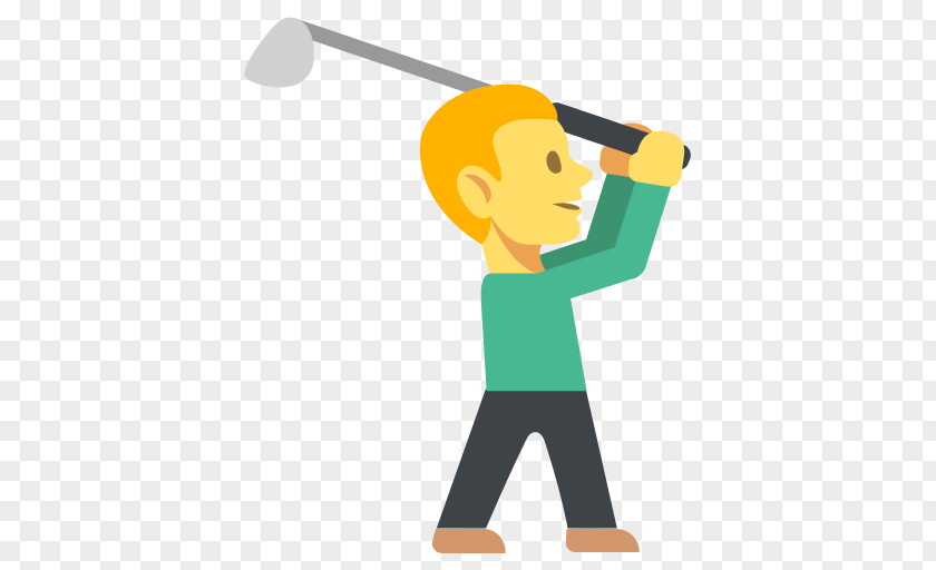 Emoji Golf Clubs Sport Ball PNG