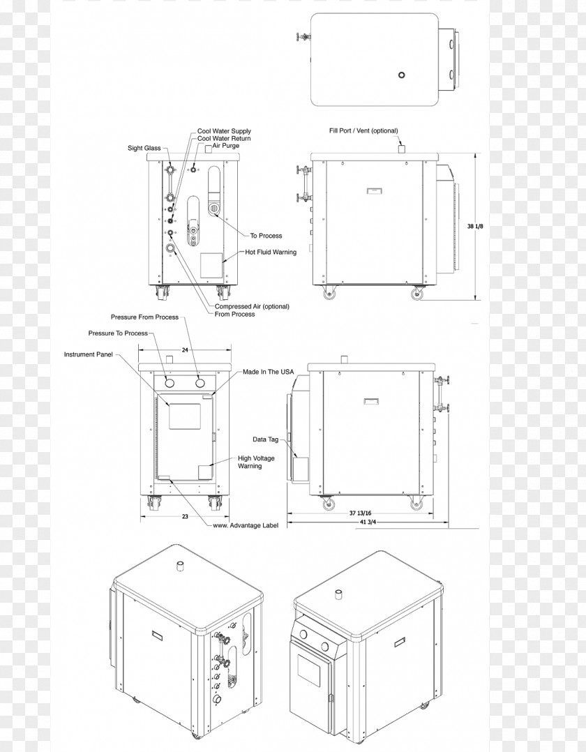 Expansion Tank Drawing Floor Plan Temperature Control PNG