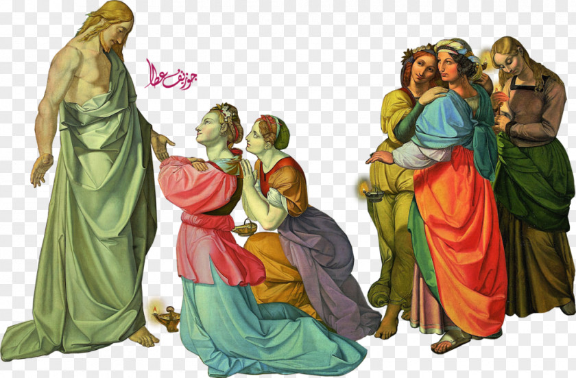 Parable Of The Ten Virgins Middle Ages Religion Human Behavior Cartoon PNG