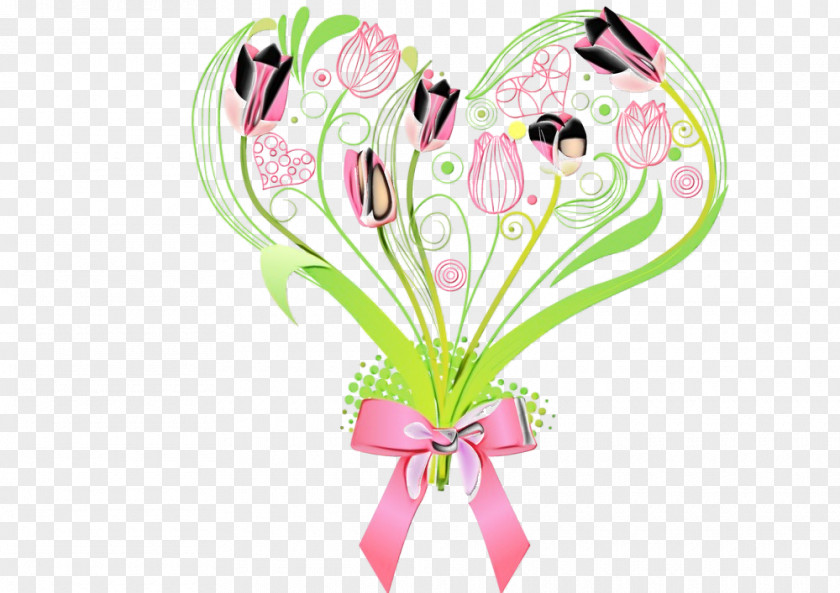 Pink Heart Plant Cut Flowers Flower PNG