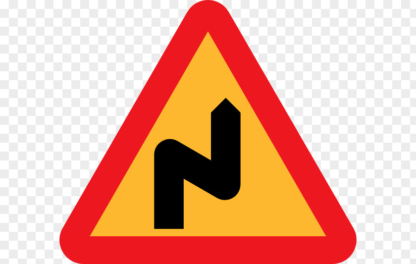 ZIGZAG Traffic Sign Road Warning PNG