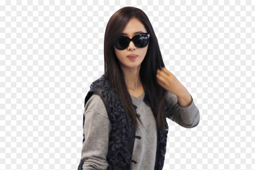 Fashion People Sunglasses Long Hair Outerwear Jacket PNG