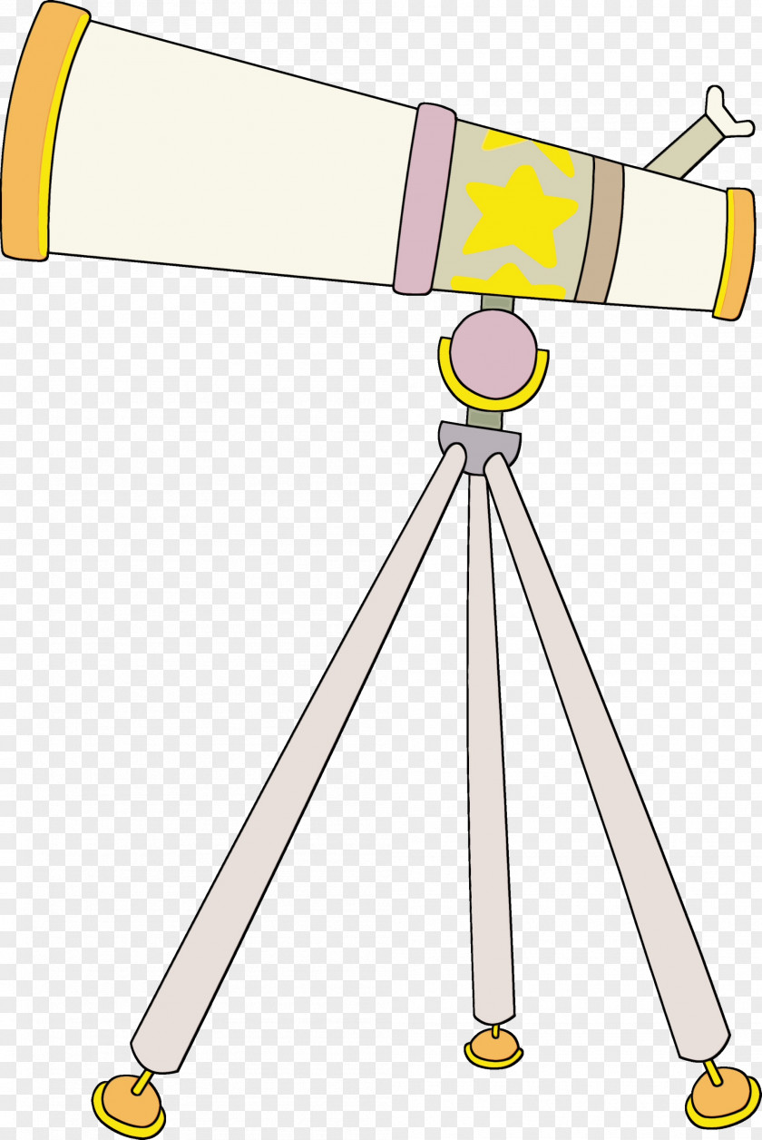 Telescope Optical Instrument Clip Art Line PNG