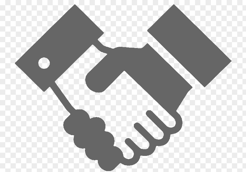 White Handshake Icon Negotiation Service Sales Partnership PNG