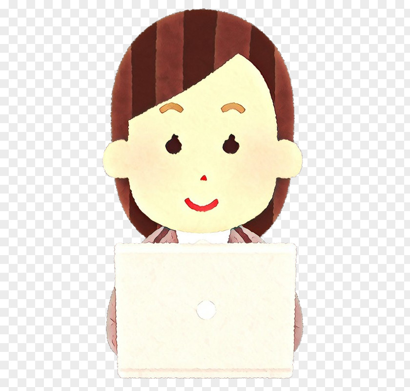 Brown Hair Smile Cartoon Cheek PNG