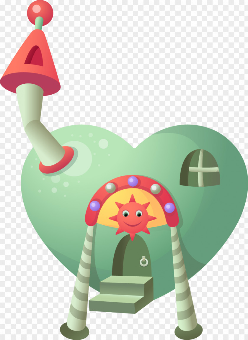 Cute Cartoon House Child Poster Illustration PNG