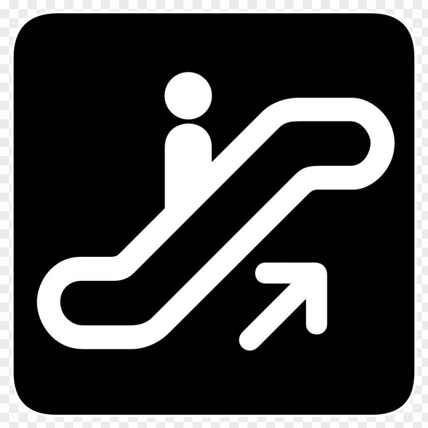 Escalator Stairs Building Sign PNG