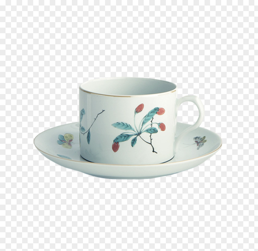 Mug Coffee Cup Saucer Mottahedeh & Company Famille Verte PNG