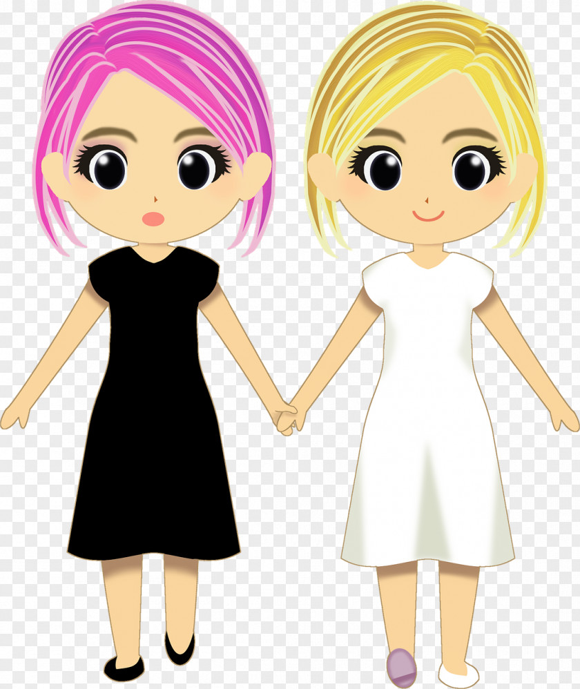 Twin Sister Clip Art Girl Image PNG