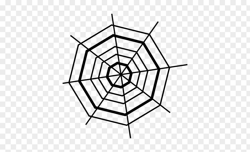 Vector Spider Web Icon PNG