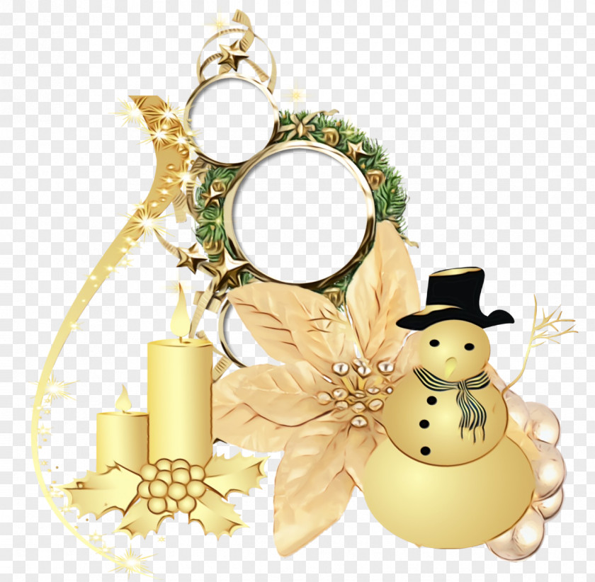 Christmas Decoration Wet Ink PNG