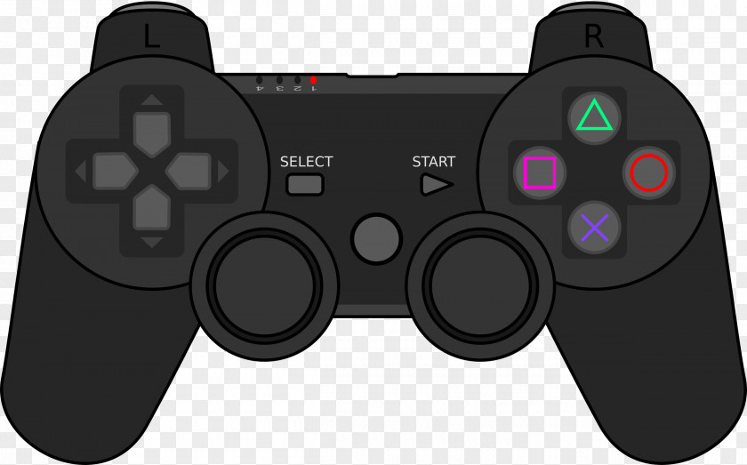 Gamepad PlayStation 3 4 Joystick Game Controllers Clip Art PNG
