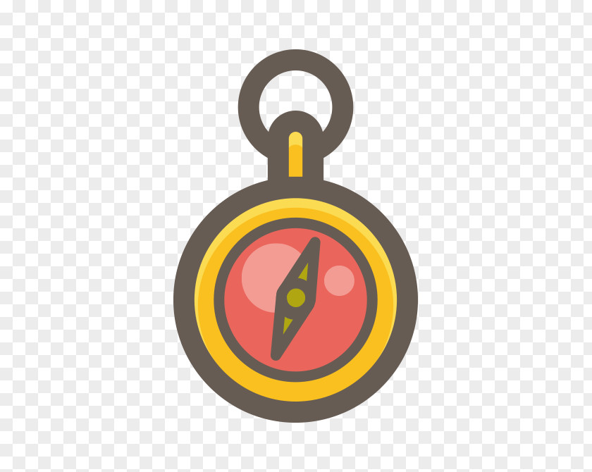 Vector Cartoon Hand-painted Compass PNG