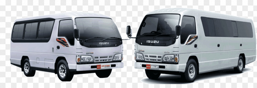 Bus Isuzu Elf Car Toyota HiAce PNG