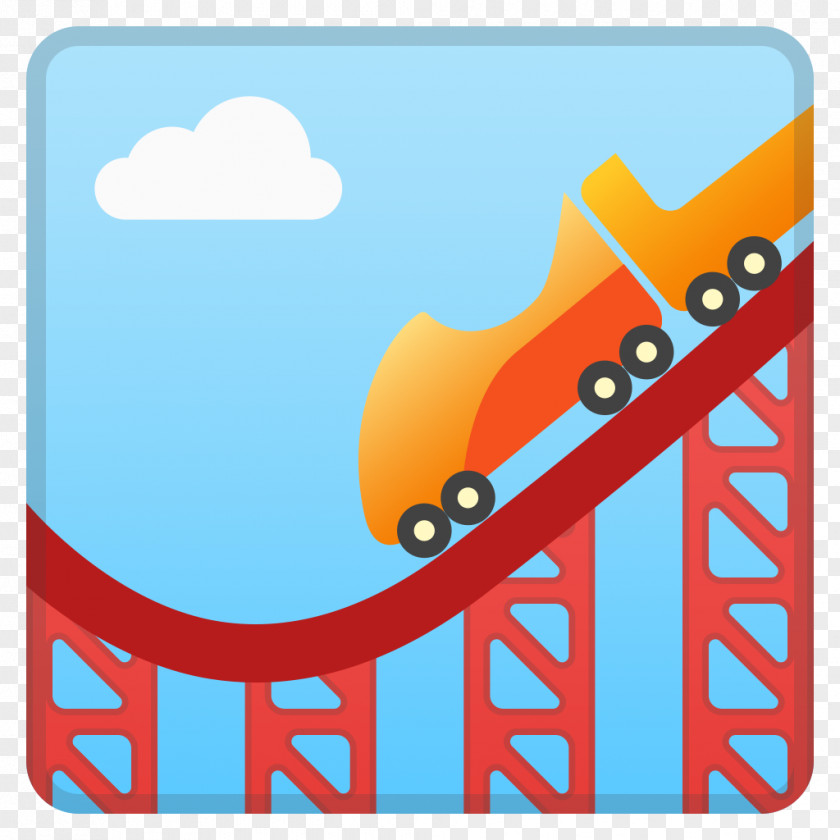 Emoji Roller Coaster Park Noto Fonts SMS PNG