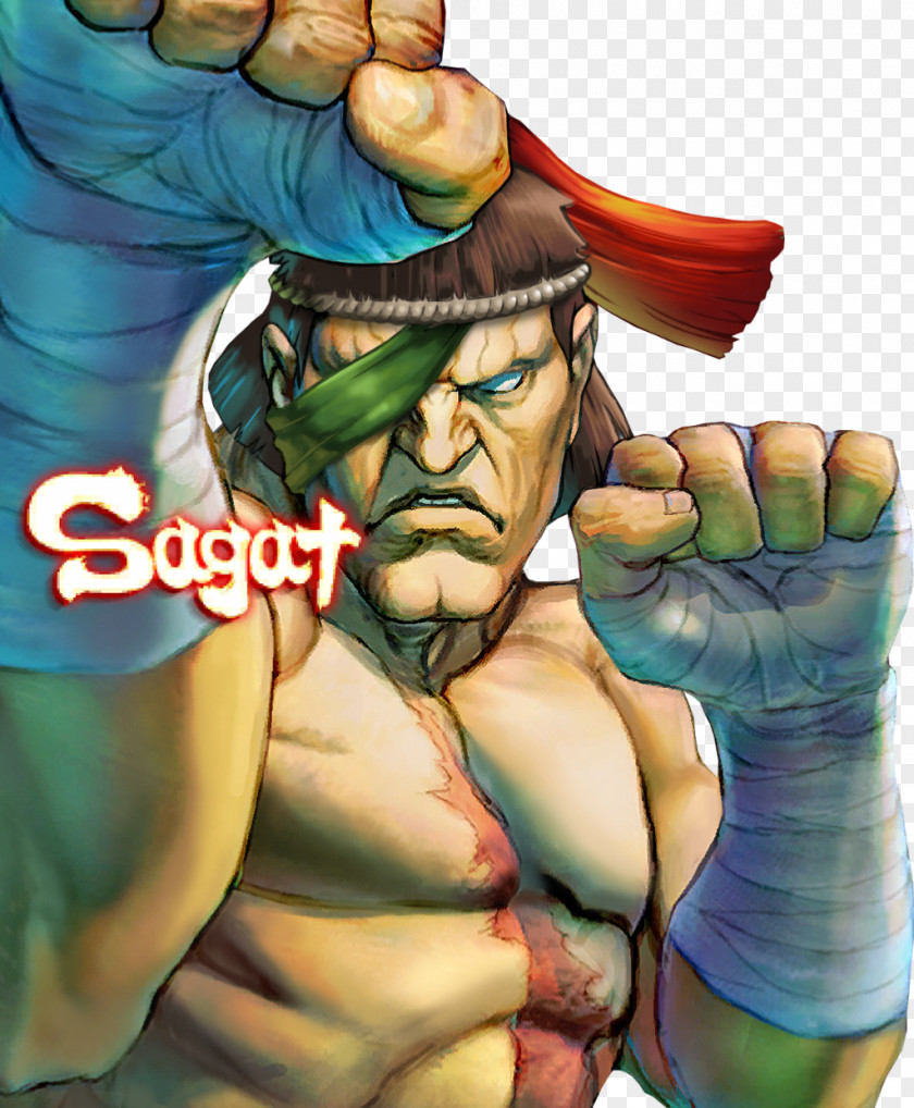 Street Fighter Super IV II: The World Warrior V Sagat PNG