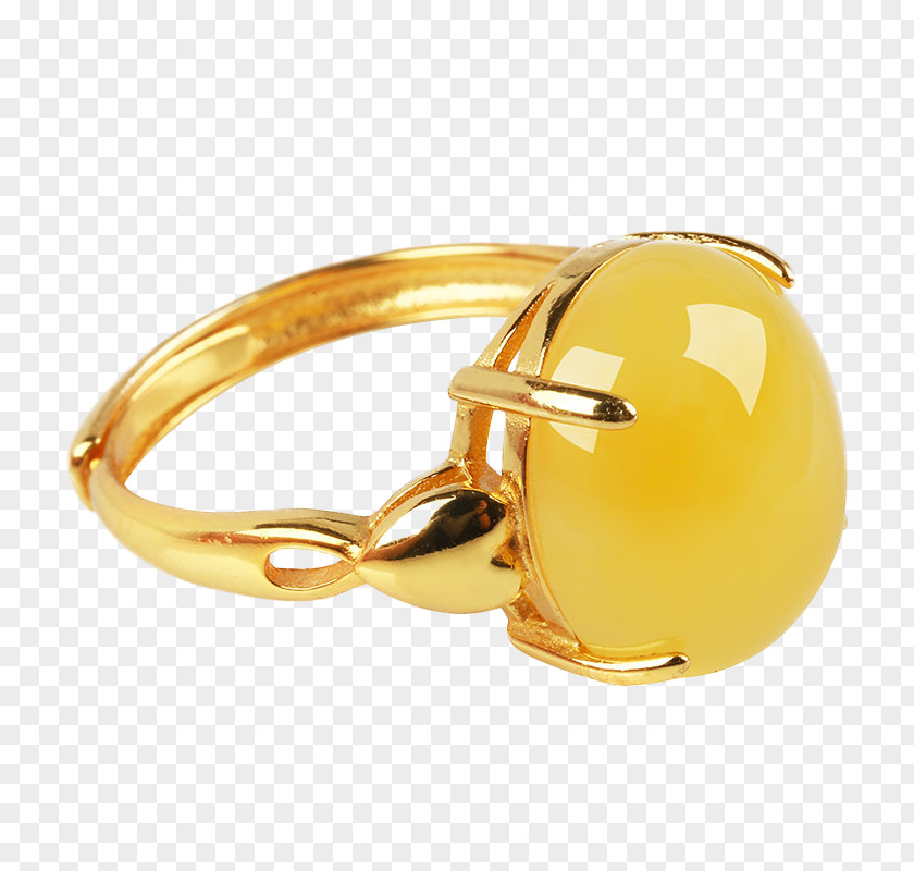 Amber Topaz Ring Gemstone PNG