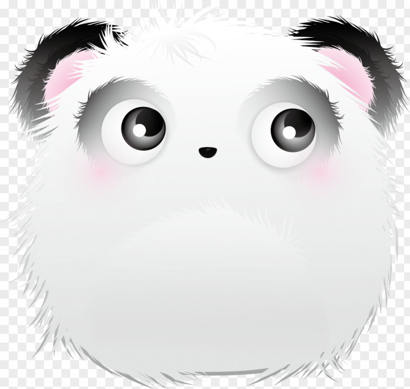 Cartoon Doll Giant Panda Drawing PNG