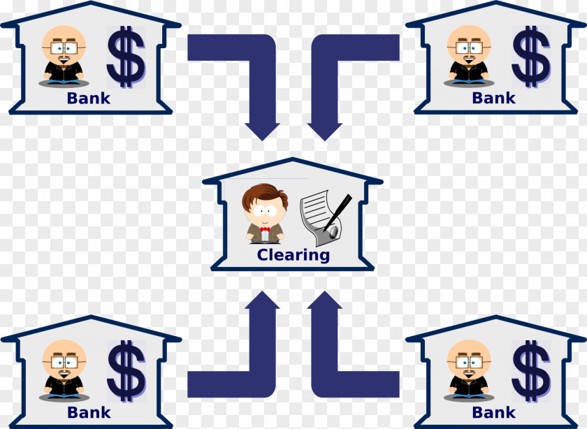 Intermediary Clearing House Bank Blockchain Ledger PNG