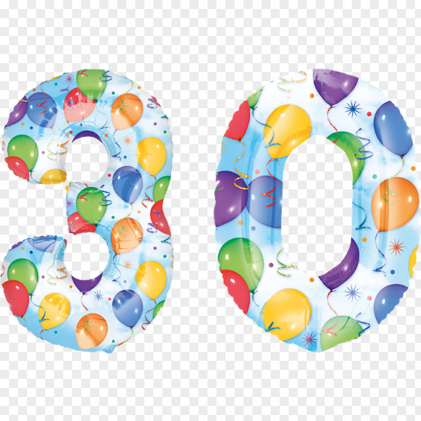 Large Set Toy Balloon Party Birthday Number PNG