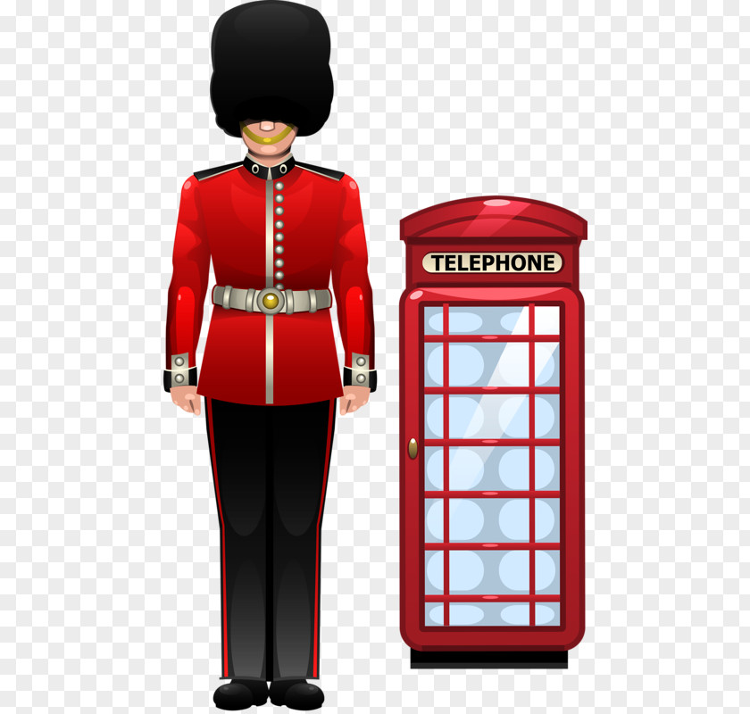 Red Booth Telephone Box Clip Art PNG