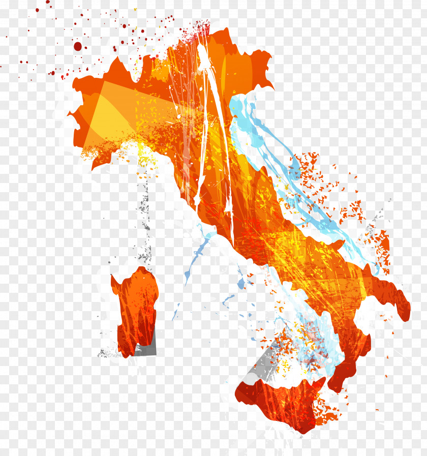 Vector Orange Ink ITALY Italiansped S.P.A. Atlante Storico Della Resistenza Italiana Shutterstock PNG