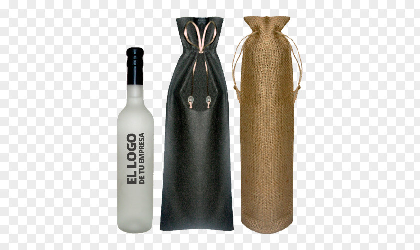 VIVERES Glass Bottle Basket Pisco Peru PNG