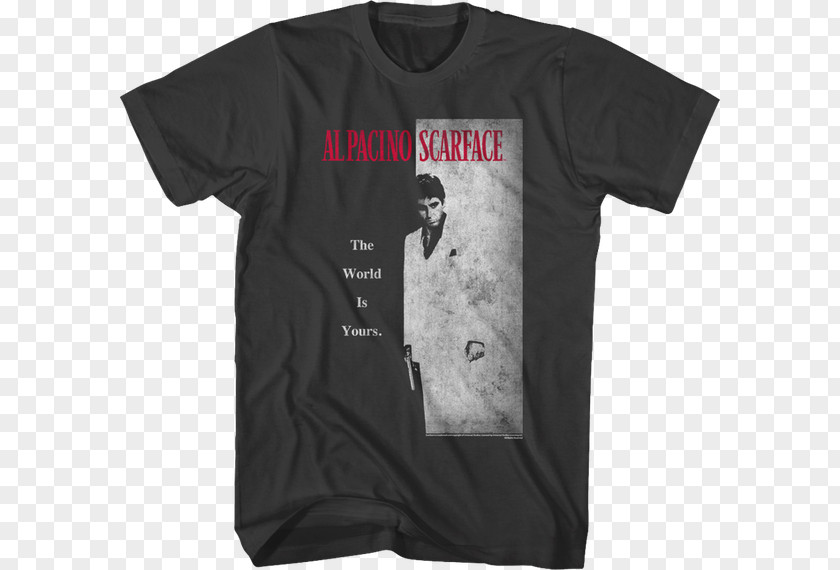 T-shirt Tony Montana Clothing Scarface: The World Is Yours PNG