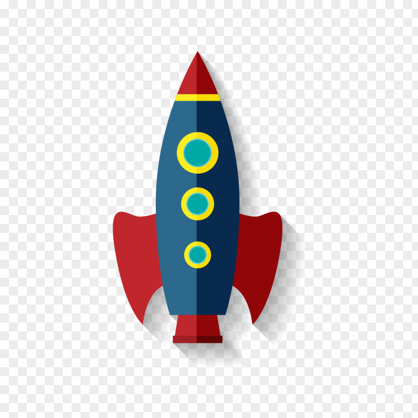 Vector Rocket Model Illustration PNG