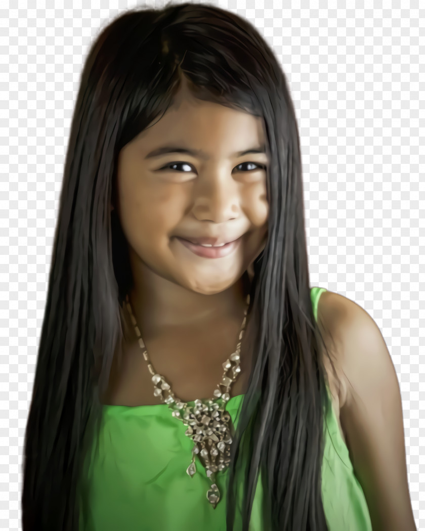Artificial Hair Integrations Costume Little Girl PNG