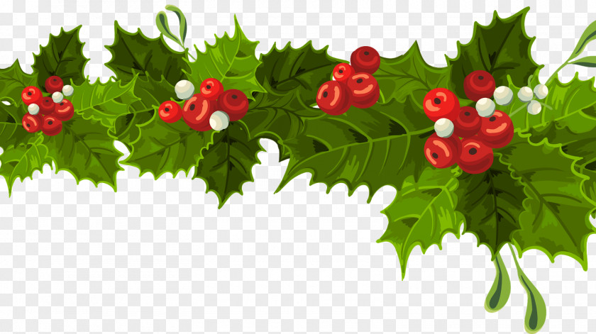 Christmas Mistletoe Decoration Ornament Clip Art PNG