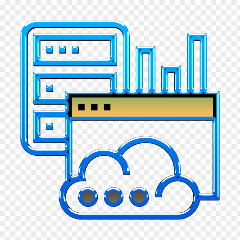 Cloud Service Icon Hosting Server PNG