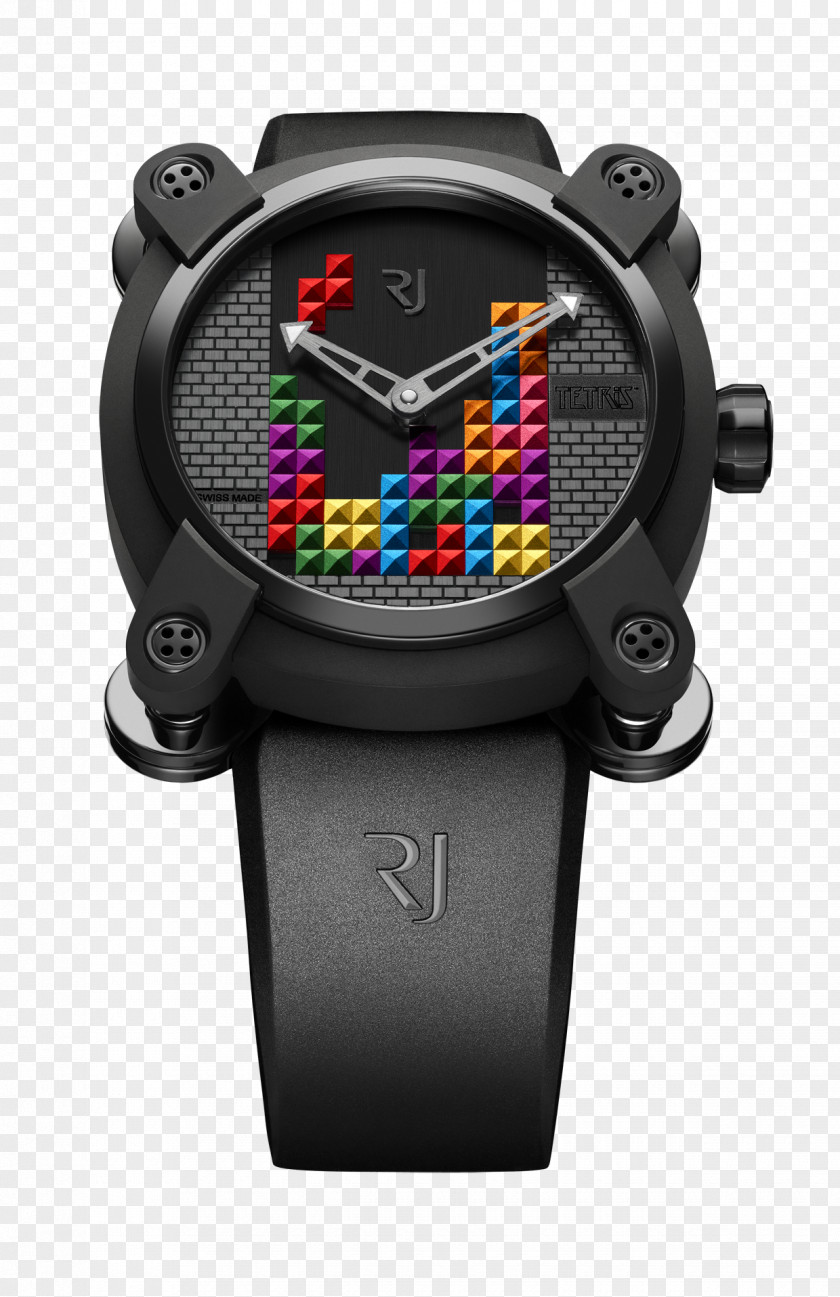 Colorful Pieces Run Watch RJ-Romain Jerome Tetris Video Game Brand PNG