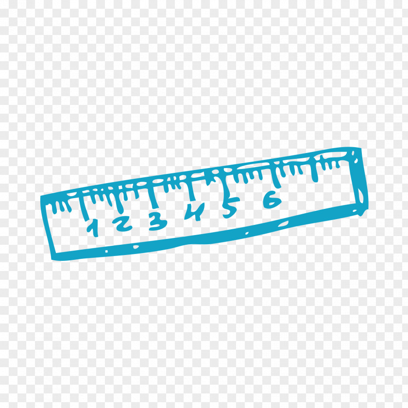 Blue Scale Ruler PNG